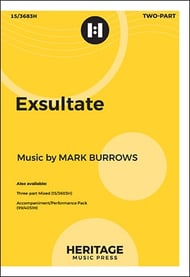 Exsultate Two-Part choral sheet music cover Thumbnail